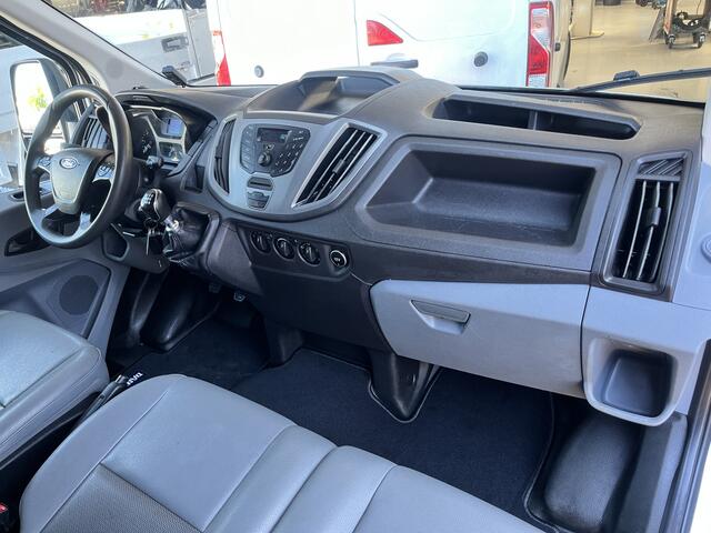 Ford TRANSIT 350 2.0 TDCI L3H1 DC Laadkraan Telefoonverbinding 3-Persoons Telefoonverbinding 1e eigenaar Pick up p-up bakwagen Euro 6 Bpm vrij voor ondernemers