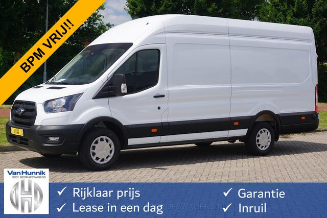 Ford TRANSIT 350L 130PK L4H3 BPM VRIJ!! 12" Sync4 Navi, Trekhaak, Stoel-Stoel!! NR. B02*