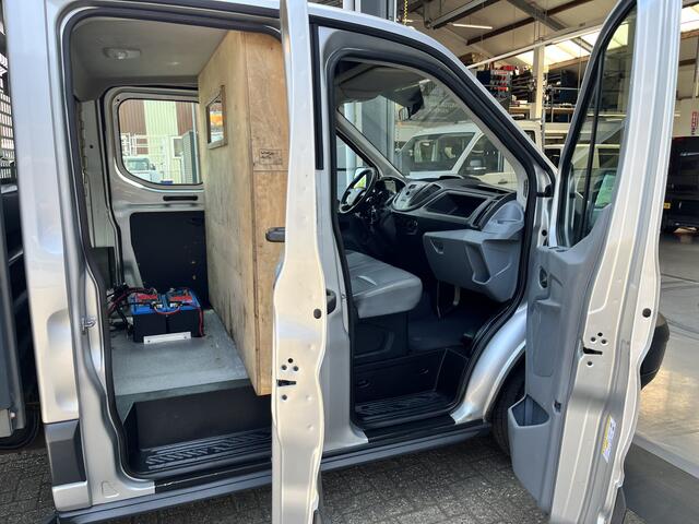 Ford TRANSIT 350 2.0 TDCI L3 DC Laadkraan Telefoonverbinding 3-Persoons Telefoonverbinding 1e eigenaar Pick up p-up bakwagen Euro 6 Bpm vrij voor ondernemers