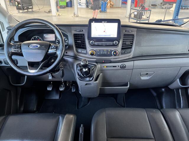 Ford TRANSIT 350 2.0 TDCI DC 3-zijdenkipper Airco Cruise controle Trekhaak 2800kg Telefoonvoorbereiding Navigatie Kipper Kieper 7-Persoons Euro 6 open laadbak P-up Bakwagen Bpm vrij voor particulier gebruik!!