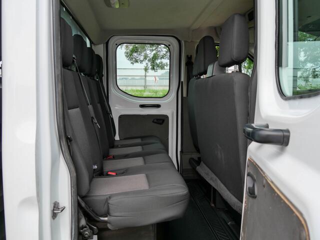 Ford TRANSIT 350 2.0 TDCI L3H1 Dubbele Cabine Ambiente OPEN LAADBAK | 7 PERSOONS | TREKHAAK
