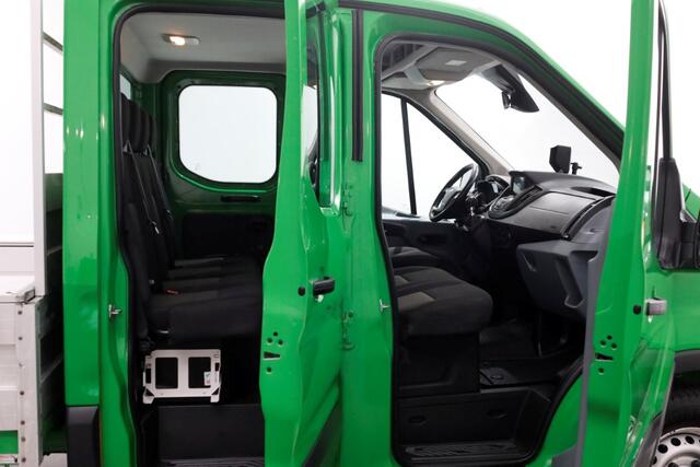 Ford TRANSIT 350 2.0 TDCI 130pk E6 RWD D.C. Open Laadbak Trekhaak 2800kg 02-2018