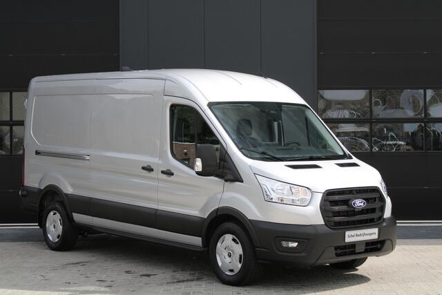 Ford TRANSIT 350 2.0 TDCI L3H2 Trend 165pk - Facelift - 2x Schuifdeur - 360 Camera - Trekhaak - ACC - Stoel & Stoelverwarming - Blind Spot - Navi - 270gr deuren - Rijklaar