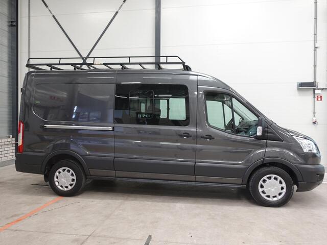 Ford TRANSIT 130pk L3H2 Dubbele Cabine 6-Zits Airco Cruise control Trekhaak Imperiaal Euro6