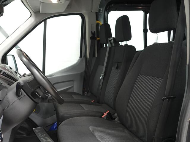 Ford TRANSIT 130pk L3H2 Dubbele Cabine 6-Zits Airco Cruise control Trekhaak Imperiaal Euro6