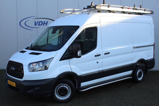 Ford TRANSIT 290 2.0-105pk TDCI L2H2 Ambiente. Compleet ingerichte Ford Transit ! Camera, pdc v+a, airco, ladder achterd., opstaptrede met trekhaak, imperiaal met ladder, omvormer naar 220V, etc etc.