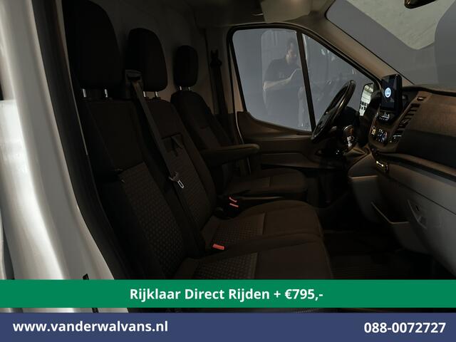 Ford TRANSIT 2.0 TDCI 131pk L3H2 Euro6 *Rijklaar Direct Rijden* Airco | Camera | Navigatie | Apple Carplay | Android Auto | Stoelverwarming Verwarmde voorruit, Cruisecontrol, Parkeersensoren, Elektrisch verstelbare bestuurdersstoel, Bijrijdersbank
