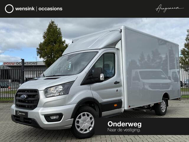 Ford TRANSIT 350 2.0 TDCI | L4 H1 | TREND BAKWAGEN | KARHOF GESLOTEN BAK INCL. OVERLOOP KLEP | UIT VOORRAAD LEVERBAAR | KENTEKEN 2024 | 170 PK | AIRCO | CRUISE CONTROL | DAB+ | LANE-ASSIT | 3-ZITS