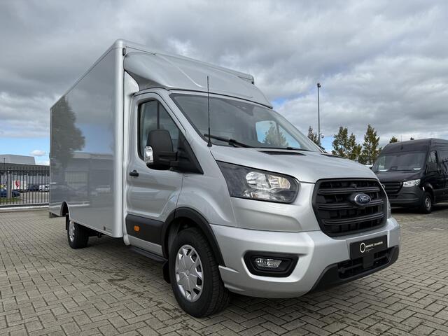 Ford TRANSIT 350 2.0 TDCI | L4 H1 | TREND BAKWAGEN | KARHOF GESLOTEN BAK INCL. OVERLOOP KLEP | UIT VOORRAAD LEVERBAAR | KENTEKEN 2024 | 170 PK | AIRCO | CRUISE CONTROL | DAB+ | LANE-ASSIT | 3-ZITS