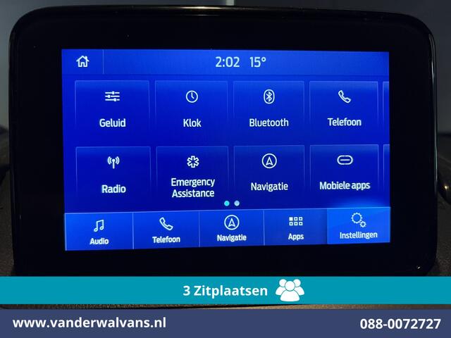 Ford TRANSIT CONNECT 1.5 EcoBlue 100pk L1H1 Euro6 Airco | 3-Zits | Camera | Navigatie | Cruisecontrol Parkeersensoren, verwarmde voorruit