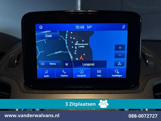 Ford TRANSIT CONNECT 1.5 EcoBlue 100pk L2H1 Euro6 Airco | 3-Zits | Camera | Navigatie | Verwarmde voorruit Parkeersensoren, Bijrijdersbank