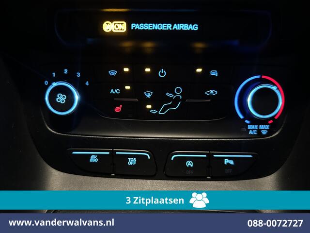 Ford TRANSIT CONNECT 1.5 EcoBlue 120pk L2H1 Euro6 Airco | 3-Zits | Camera | Navigatie | Android Auto | Stoelverwarming Verwarmde voorruit, Parkeersensoren, Bijrijdersbank