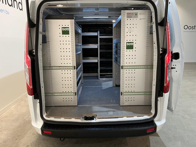 Ford TRANSIT CUSTOM 300 2.0 TDCI L1H1 Trend 130 PK / Servicebus / Bott Inrichting / Euro 6 / Schuifdeur L + R / Airco / CarPlay / Klep / PDC / Navigatie / 3-Zits