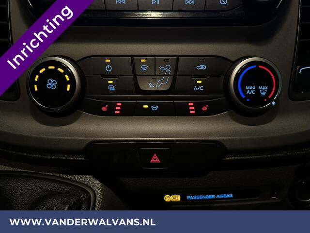 Ford TRANSIT CUSTOM 2.0 TDCI 130pk L1H1 inrichting Euro6 Airco | Camera | Navigatie | LED | Cruisecontrol Parkeersensoren, Stoelverwarming, Verwarmde voorruit, Bijrijdersbank