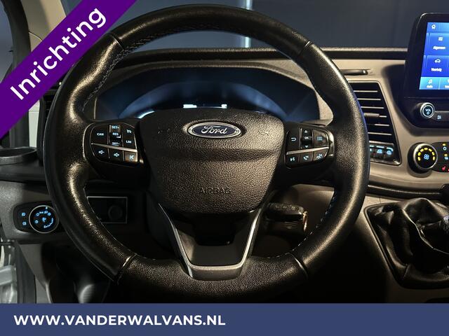 Ford TRANSIT CUSTOM 2.0 TDCI 130pk L1H1 inrichting Euro6 Airco | Camera | Navigatie | LED | Cruisecontrol Parkeersensoren, Stoelverwarming, Verwarmde voorruit, Bijrijdersbank
