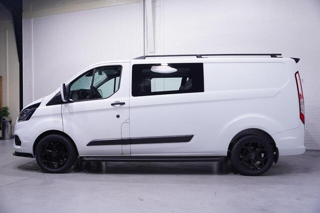 Ford TRANSIT CUSTOM 2.0 TDCI 130 pk Dubbel Cabine Edition 6-Zits Navi, Camera, 18" LMV, Raptor Grille, Treeplanken