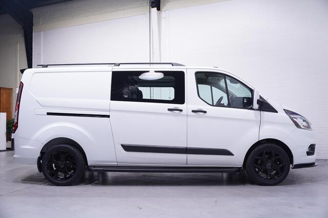 Ford TRANSIT CUSTOM 2.0 TDCI 130 pk Dubbel Cabine Edition 6-Zits Navi, Camera, 18" LMV, Raptor Grille, Treeplanken