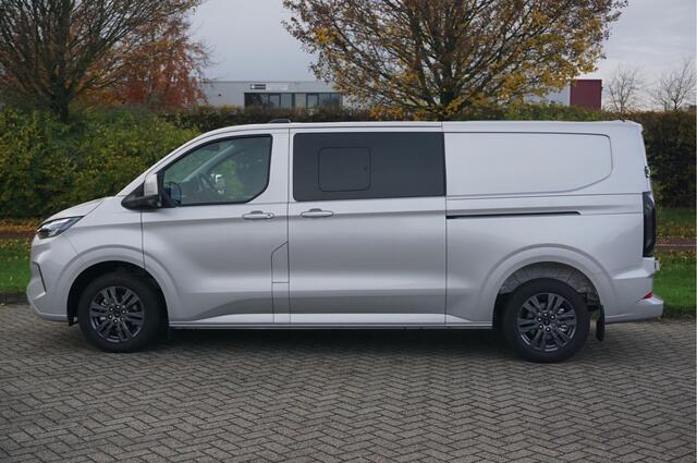 Ford TRANSIT CUSTOM 320L 170PK DC Limited AUT MY2024 Navi, ACC, Trekhaak, 360° Cam, 17" LM, 2x Schuifdeur!! NR. 581