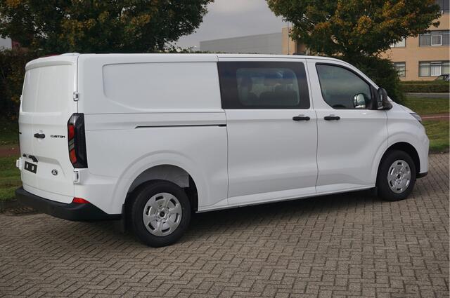 Ford TRANSIT CUSTOM 320L 150PK Trend Dubbel Cabine BPM VRIJ!! 13" Sync4 Apple CP/Android A. Cam, LED!! NR. 841