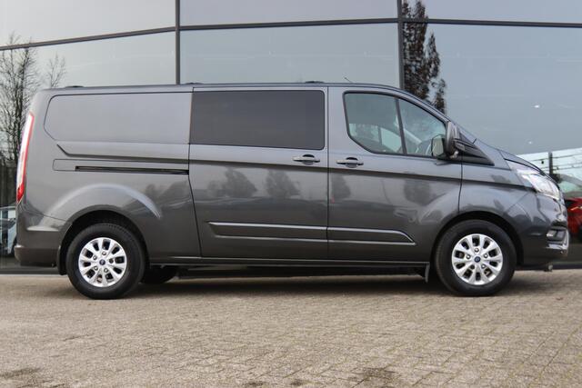 Ford TRANSIT CUSTOM 2.0 TDCI 130 PK AUT. L2H1 DUBBEL CABINE LIMITED | 2 SCHUIFDEUREN | TREKHAAK | CAMERA | STOELVERW. |