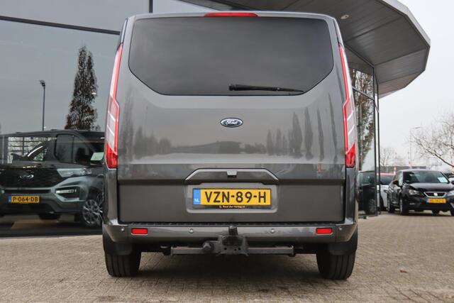 Ford TRANSIT CUSTOM 2.0 TDCI 130 PK AUT. L2H1 DUBBEL CABINE LIMITED | 2 SCHUIFDEUREN | TREKHAAK | CAMERA | STOELVERW. |