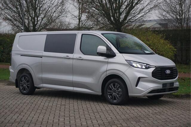 Ford TRANSIT CUSTOM 300L 170PK DC Limited AUT BPM VRIJ!! Navi, ACC, Trekhaak, 360° Cam, 17" LM, Elec. Schuifdeur!! NR. 720