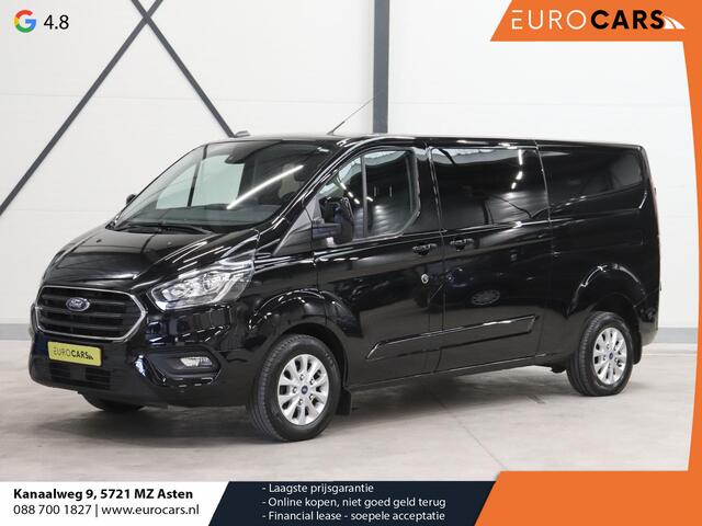 Ford TRANSIT CUSTOM 300 2.0 TDCI L2H1 Limited Dubbele cabine Navigatie Airco 2x Schuifdeuren Trekhaak Parkeersenoren Carplay Trekhaak