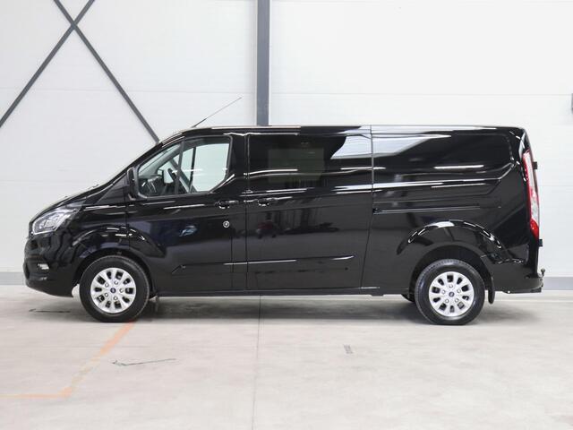 Ford TRANSIT CUSTOM 300 2.0 TDCI L2H1 Limited Dubbele cabine Navigatie Airco 2x Schuifdeuren Trekhaak Parkeersenoren Carplay Trekhaak
