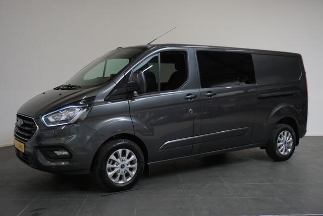 Ford TRANSIT CUSTOM 300 2.0 TDCI L2H1 Limited Dubbele Cabine Automaat Navi Airco 2x schuifdeuren Trekhaak Parkeersensoren Carplay