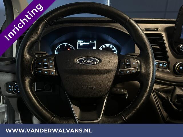 Ford TRANSIT CUSTOM 2.0 TDCI 131pk L1H1 inrichting Euro6 Airco | Camera | LED | Apple Carplay | Cruisecontrol Parkeersensoren, Bijrijdersbank, 2500kg trekvermogen, stoelverwarming, verwarmde voorruit