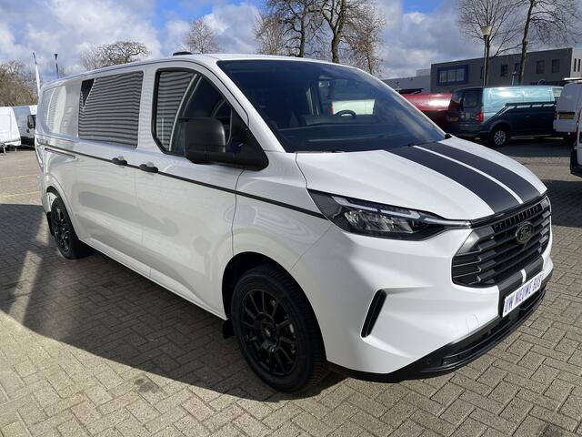 Ford TRANSIT CUSTOM 340 2.0 TDCI 130pk L2H1 Sport originele DC 5 persoons / rijlklaar ¤ 42.950 ex btw / lease vanaf ¤ 769 / 18 inch velgen 4 seizoenen banden / nieuwe bus BPM vrij !