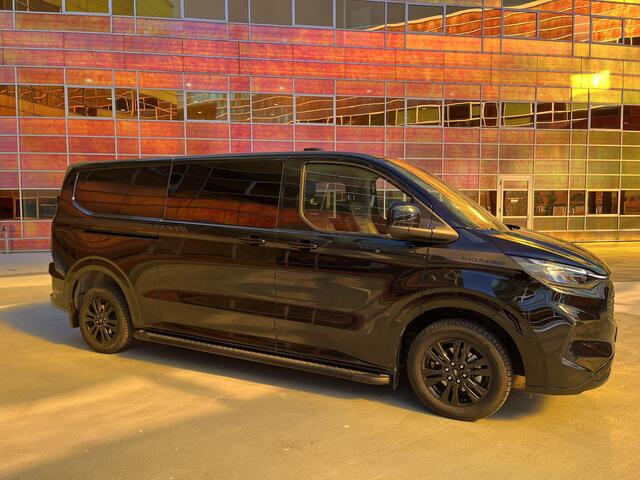 Ford TRANSIT CUSTOM 320 2.5 PHEV L2H1 Black Platinum DUBBEL CABINE | 2250 KG AHW | 1100 KG Laadvermogen | Lederen Bekleding | Stoel-Stoel | Privacy Glass |