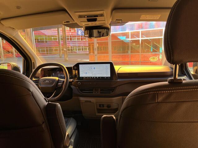 Ford TRANSIT CUSTOM 320 2.5 PHEV L2H1 Black Platinum DUBBEL CABINE | 2250 KG AHW | 1100 KG Laadvermogen | Lederen Bekleding | Stoel-Stoel | Privacy Glass |