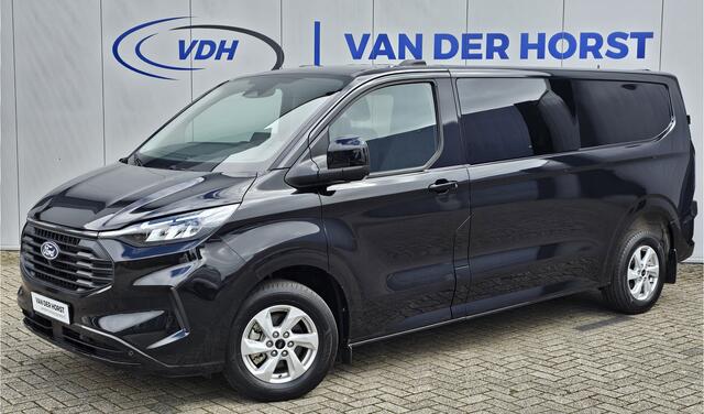 Ford TRANSIT CUSTOM 320 2.0-136pk TDCI L2H1 Limited dubbele cabine 6-zits. De NIEUWE Ford Transit Custom mèt dubbele cabine ! Airco, cruise cntrl, LED verl., Apple carplay/Android auto, LM wielen, stoel- en voorraamverwarming, camera, parkeersensoren v+a etc.