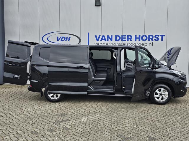 Ford TRANSIT CUSTOM 320 2.0-136pk TDCI L2H1 Limited dubbele cabine 6-zits. De NIEUWE Ford Transit Custom mèt dubbele cabine ! Airco, cruise cntrl, LED verl., Apple carplay/Android auto, LM wielen, stoel- en voorraamverwarming, camera, parkeersensoren v+a etc.