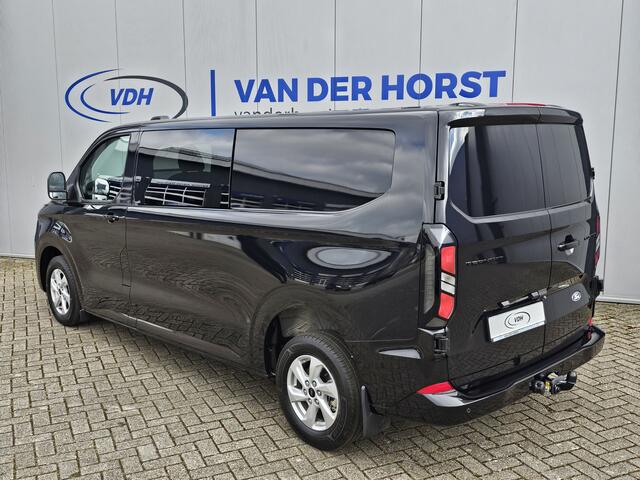 Ford TRANSIT CUSTOM 320 2.0-136pk TDCI L2H1 Limited dubbele cabine 6-zits. De NIEUWE Ford Transit Custom mèt dubbele cabine ! Airco, cruise cntrl, LED verl., Apple carplay/Android auto, LM wielen, stoel- en voorraamverwarming, camera, parkeersensoren v+a etc.