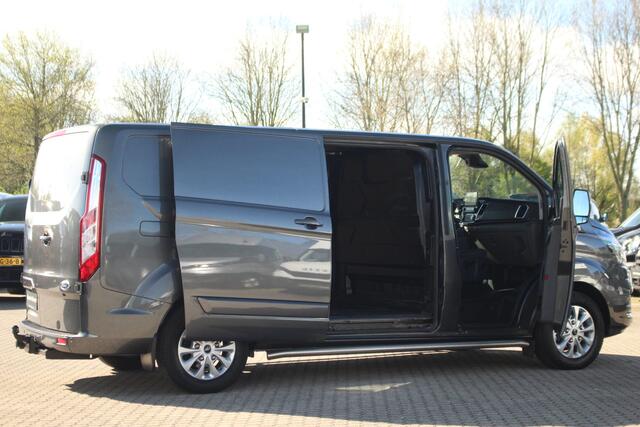 Ford TRANSIT CUSTOM 300 2.0TDCI 130pk L2H1 Limited | Trekhaak | Adap. Cruise | 2-Zits | L+R Zijdeur | Lease 396,- p/m