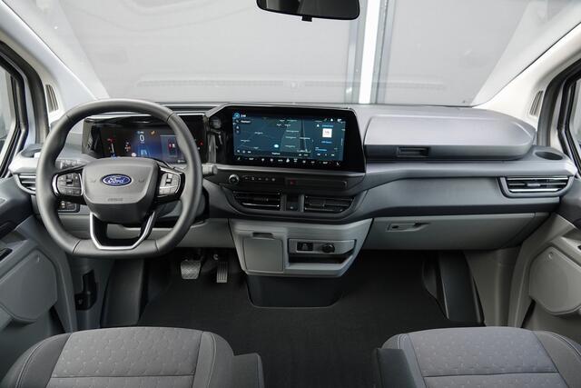 Ford TRANSIT CUSTOM L2H1 Dubbel Cabine 2.0Tdci 170Pk Aut. | Limited | 360° Camera | 2xSchuifdeur | Trekhaak | Spoilerpack | 19'' | Moondust Zilver