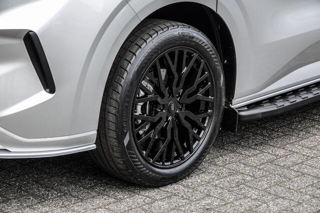 Ford TRANSIT CUSTOM L2H1 Dubbel Cabine 2.0Tdci 170Pk Aut. | Limited | 360° Camera | 2xSchuifdeur | Trekhaak | Spoilerpack | 19'' | Moondust Zilver