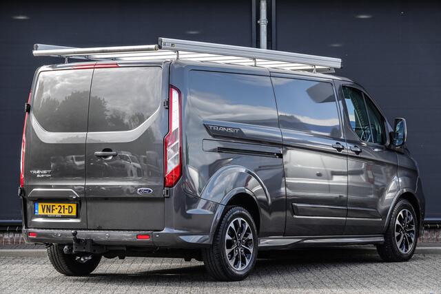 Ford TRANSIT CUSTOM L2H1 2.0 Tdci 185Pk Aut. | Sport 320 | Stoel-Bank | 2xSchuifdeur | Imperiaal | Achteruitrijcamera | Trekhaak | 17''