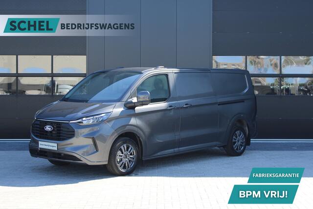 Ford TRANSIT CUSTOM 320 2.0 TDCI L2H1 Limited 150pk - 2x Schuifdeur - Adaptive Cruise - Verwarmd stuur - Blind spot - Navigatie - Camera - Draadloos laden - Rijklaar