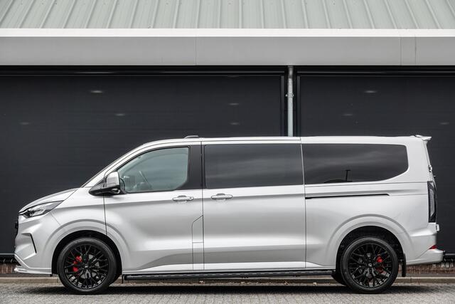 Ford TRANSIT CUSTOM L2H1 Dubbel Cabine 170Pk Aut. | Raptor Edition | Rode remzadels | 20'' Moondust Zilver