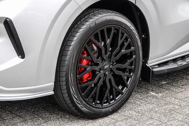 Ford TRANSIT CUSTOM L2H1 Dubbel Cabine 170Pk Aut. | Raptor Edition | Rode remzadels | 20'' Moondust Zilver