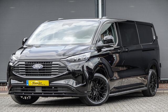 Ford TRANSIT CUSTOM L2H1 Dubbel Cabine 2.5PHEV 233Pk Aut. | Limited | Plug In Hybrid | 360° Camera | 2xSchuifdeur | Spoilerpack | 19'' | Agate Black