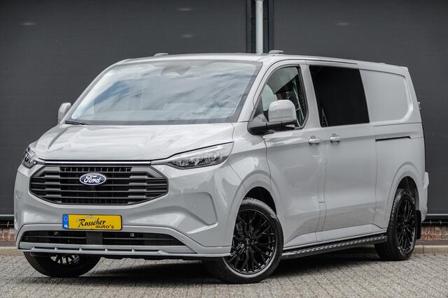 Ford TRANSIT CUSTOM L2H1 Dubbel Cabine 2.5PHEV 233Pk Aut. | Limited | Plug In Hybrid | 360° Camera | 2xSchuifdeur | Spoilerpack | 19'' | Grey Matter