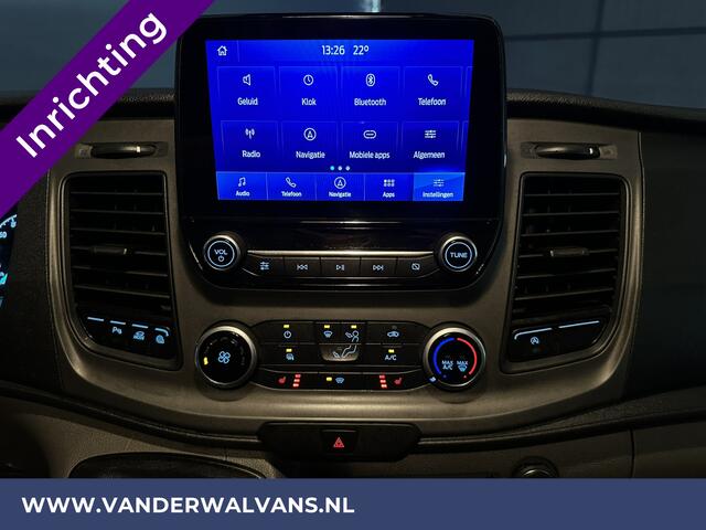 Ford TRANSIT CUSTOM 2.0 TDCI 131pk L1H1 Inrichting Euro6 Airco | Camera | Navigatie | LED | Apple Carplay Cruisecontrol, Stoelverwarming, Verwarmde voorruit, Parkeersensoren, Bijrijdersbank