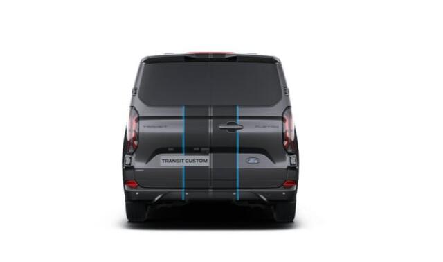Ford TRANSIT CUSTOM 320 2.5 PHEV L2H1 Sport DC 233pk | Dubbele zijschuifdeur | Inklapbare trekhaak | 19 inch lichtmetalen Sport velgen (mat zwart) | Verwarmbaar stuurwiel | Navigatie systeem