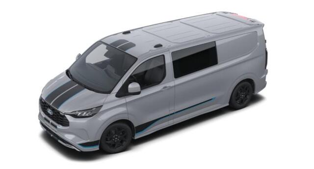 Ford TRANSIT CUSTOM 320 2.5 PHEV L2H1 Sport DC 233pk | Dubbele zijschuifdeur | Inklapbare trekhaak | 19 inch lichtmetalen Sport velgen (mat zwart) | Verwarmbaar stuurwiel | Navigatie systeem