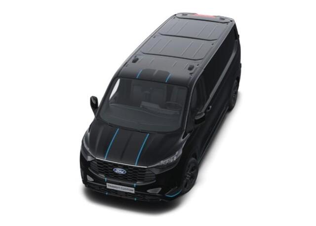Ford TRANSIT CUSTOM 320 2.5 PHEV L2H1 Sport 233pk | Inklapbare trekhaak | 19 inch lichtmetalen Sport velgen (mat zwart) | Verwarmbaar stuurwiel | Navigatie systeem | B&O speakers