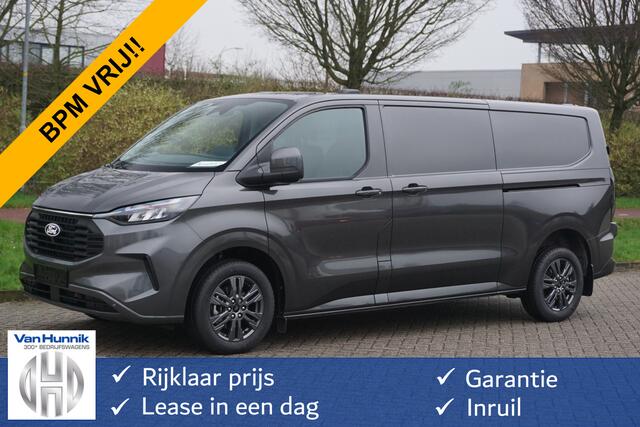 Ford TRANSIT CUSTOM 320L 170PK Aut. Limited BPM VRIJ!! 13" Navi, Adap. Cruise, Camera, 17" LM, LED, 2x Schuifdeur!! NR. V539*
